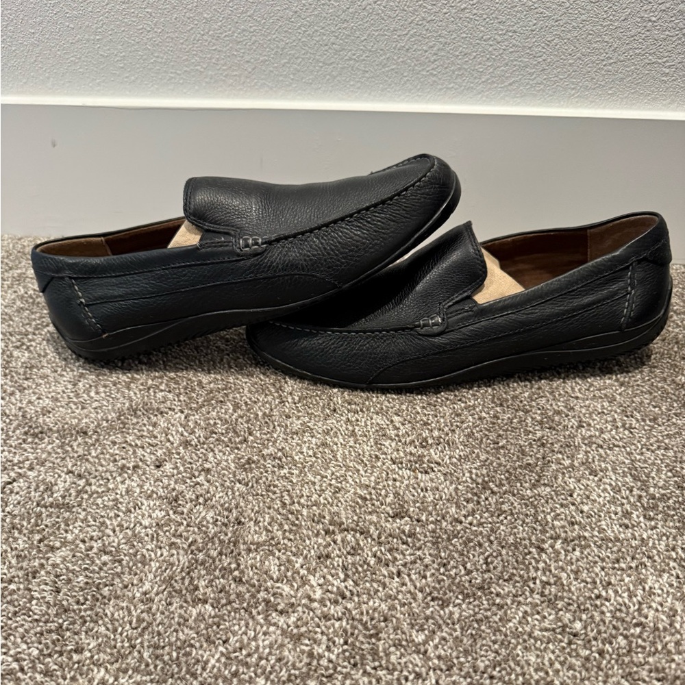 Clarks Black Leather Loafers size 13